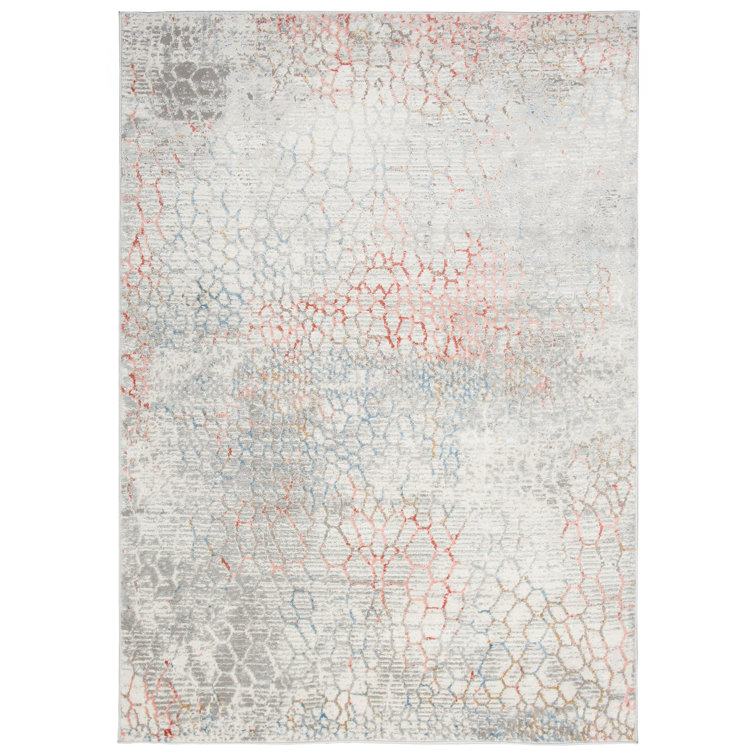 Borough Wharf Donnybrook Flatweave Grey/Beige Rug Wayfair.co.uk